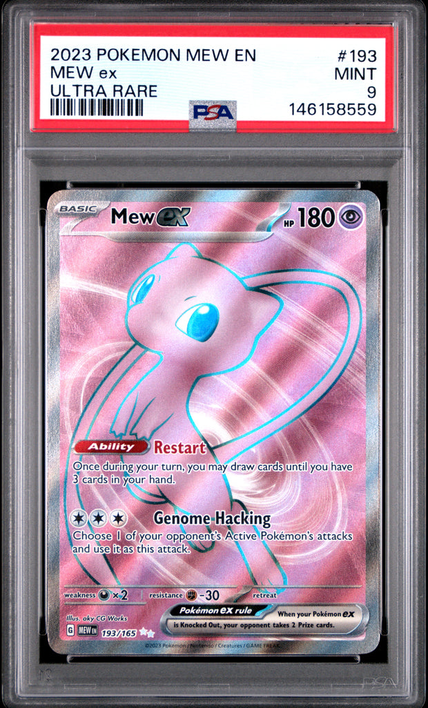 MEW ex #193 POKEMON MEW EN-151 2023 — PSA 9