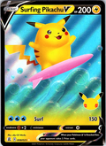 Surfing Pikachu V #008/025 — Celebrations