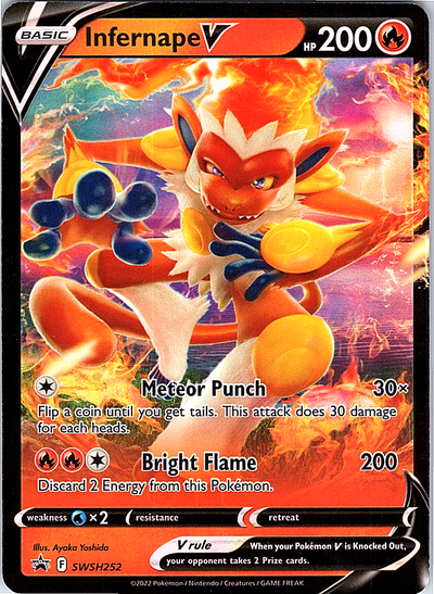 Infernape V #SWSH252 — Sword & Shield