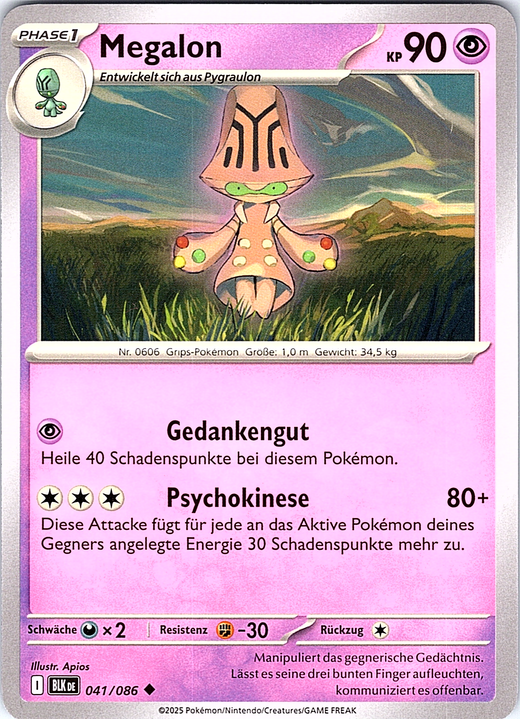 Megalon #041/086 — Schwarz & Weiß - Black & White (German)