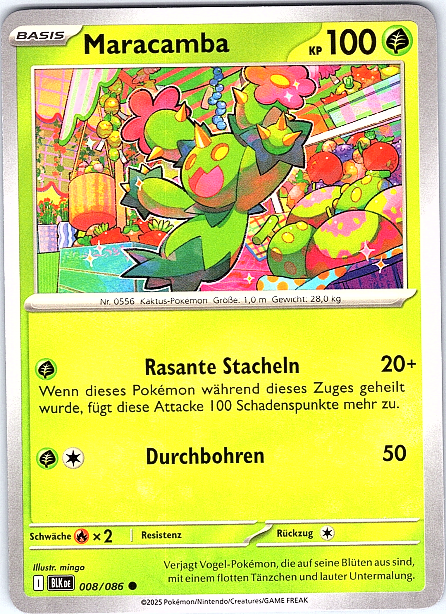Maracamba #008/086 — Schwarz & Weiß – Blister (German)