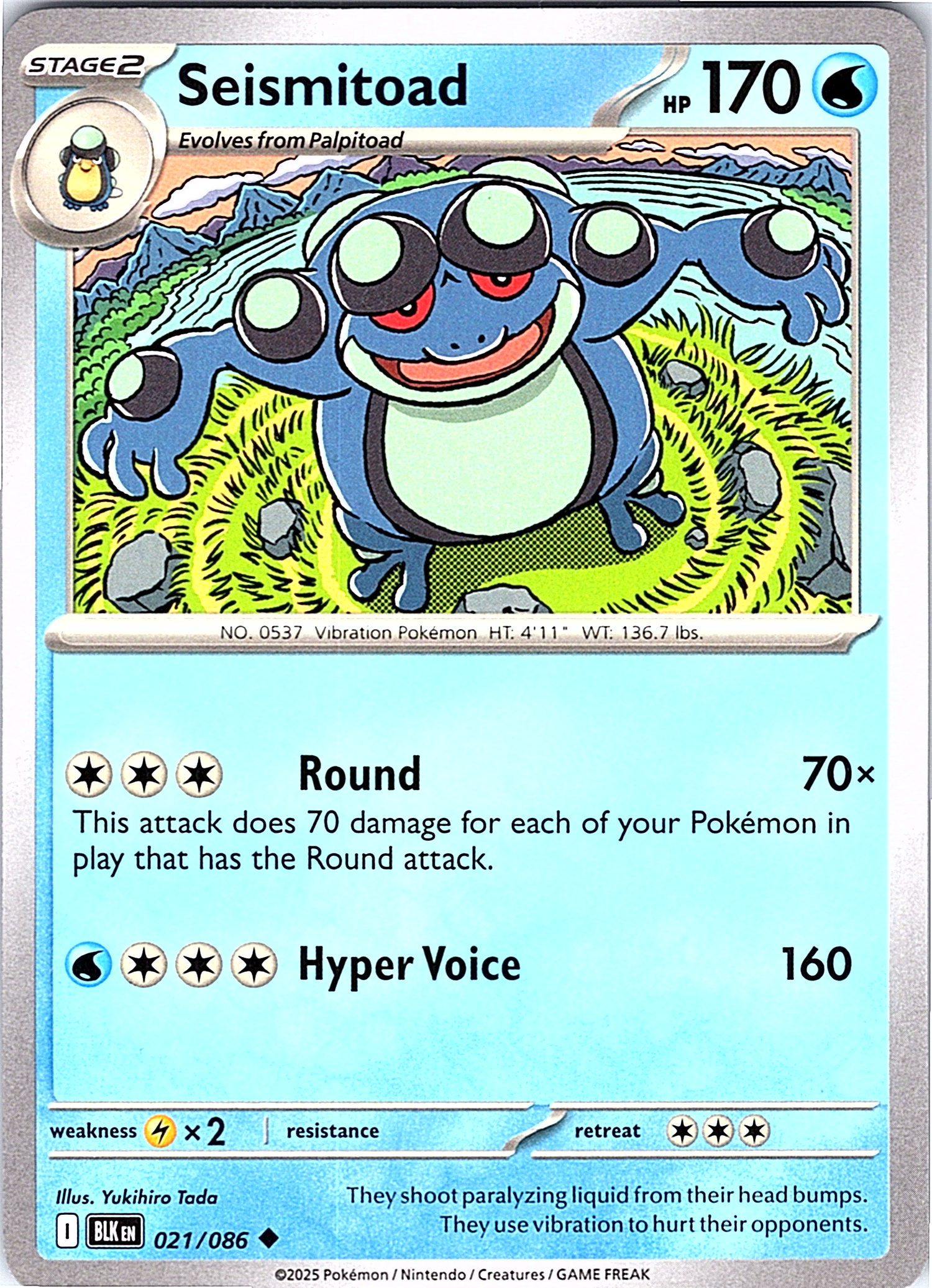 Seismitoad #021/086 — Black & White