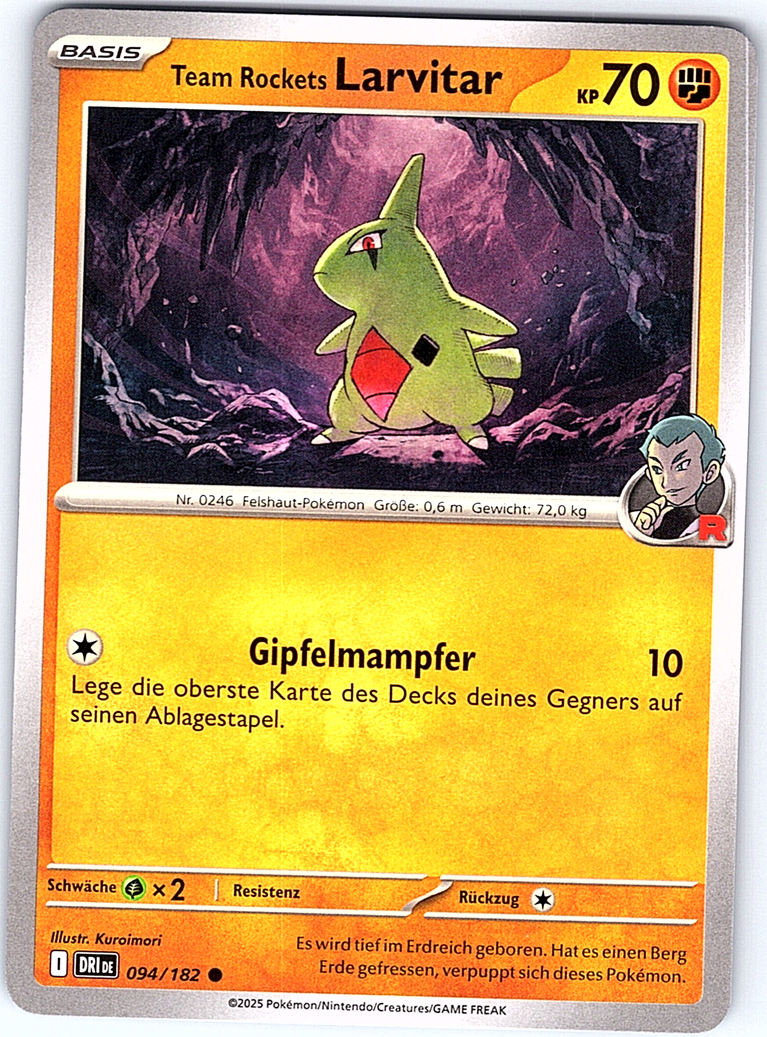 Larvitar #094/182 — Team Rocket Returns (German)