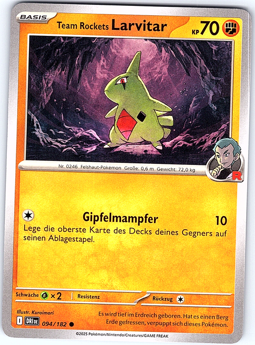 Larvitar #094/182 — Team Rocket Returns (German)
