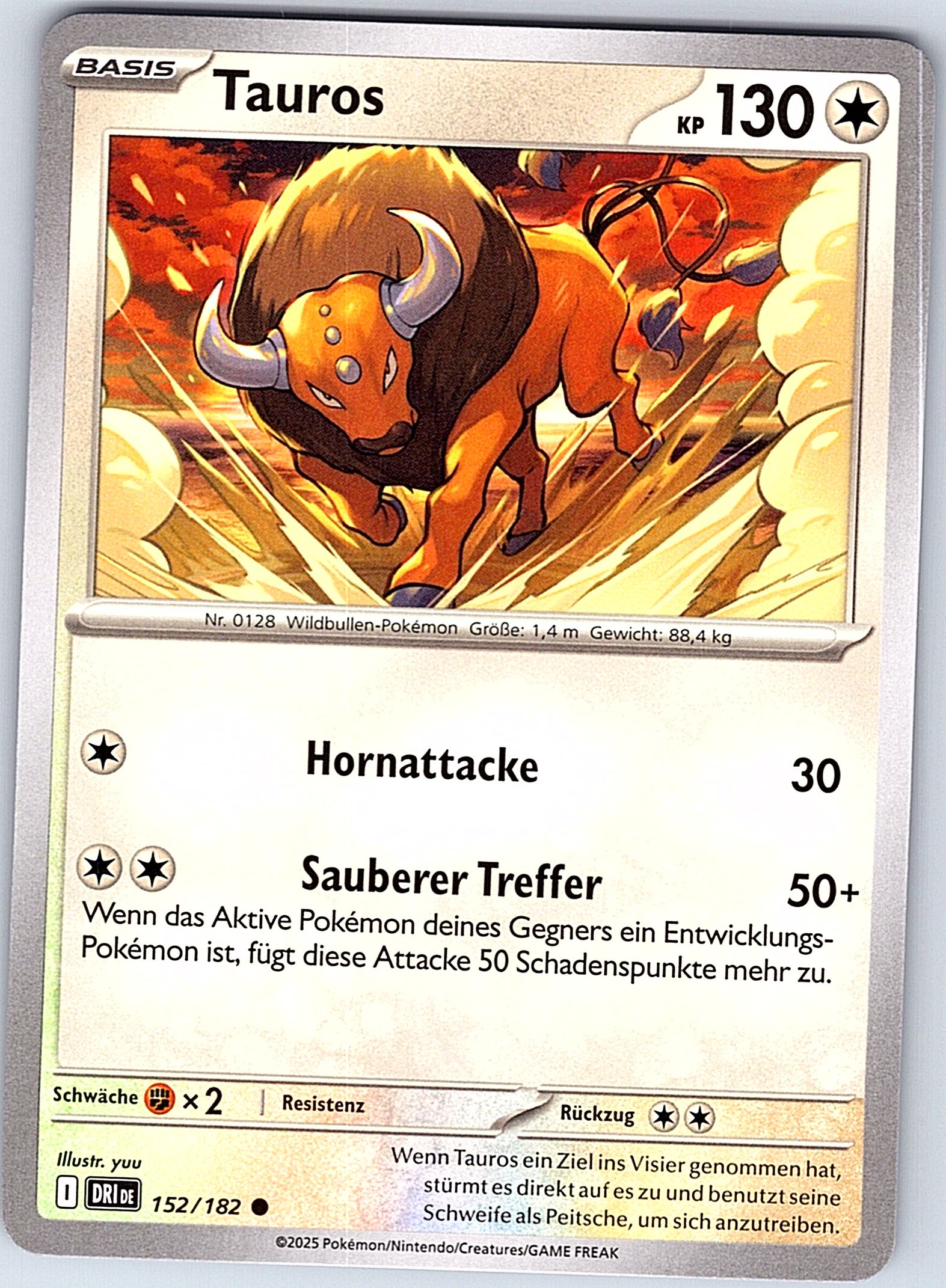 Tauros #152/182 — Pokémon 151 (German)