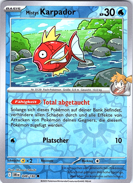 Karpador #048/182 — Misty's Determination (German)
