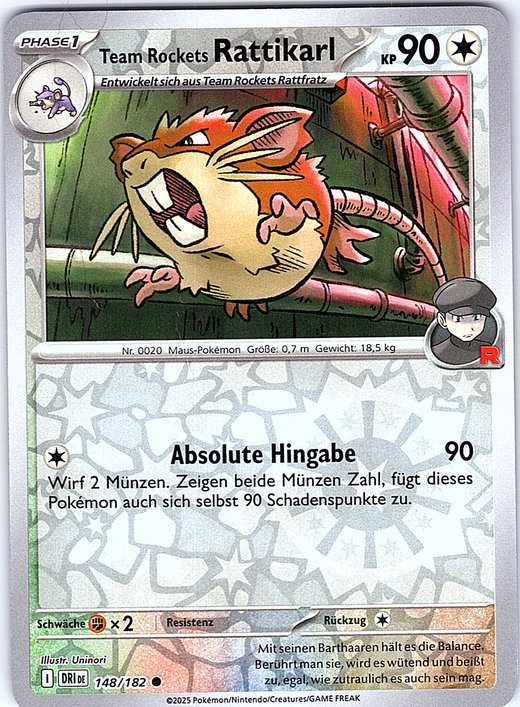 Rattikarl #148/182 — Team Rocket Returns (German)
