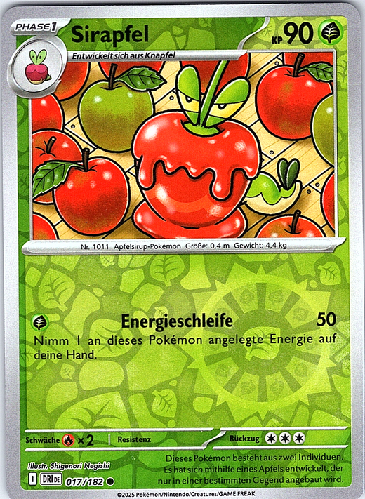 Sirapfel #017/182 — Pokémon TCG: Sword & Shield—Obsidian Flames (German)