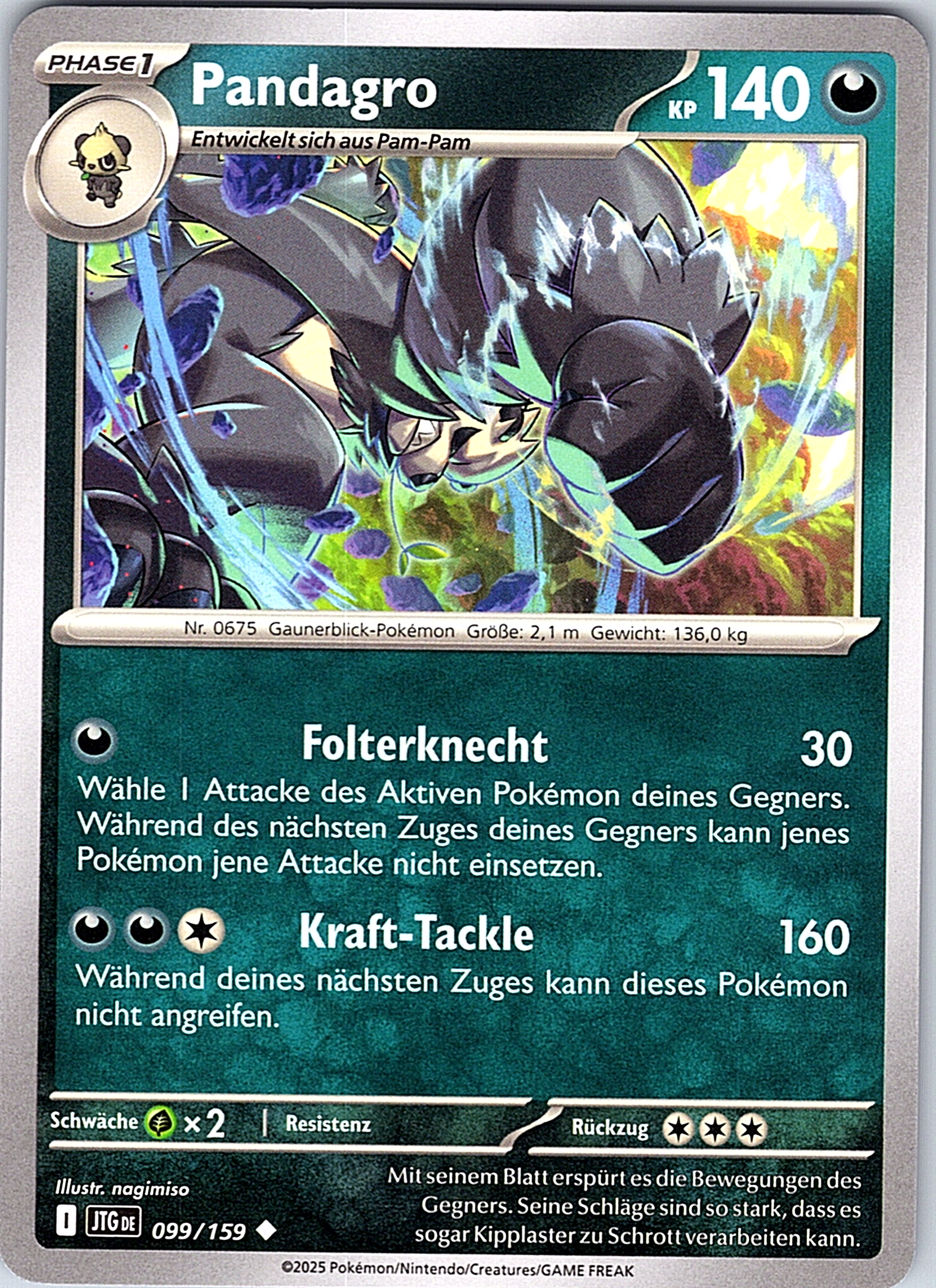 Pandagro #099/159 — Schwert & Schild – Turbokraft (German)