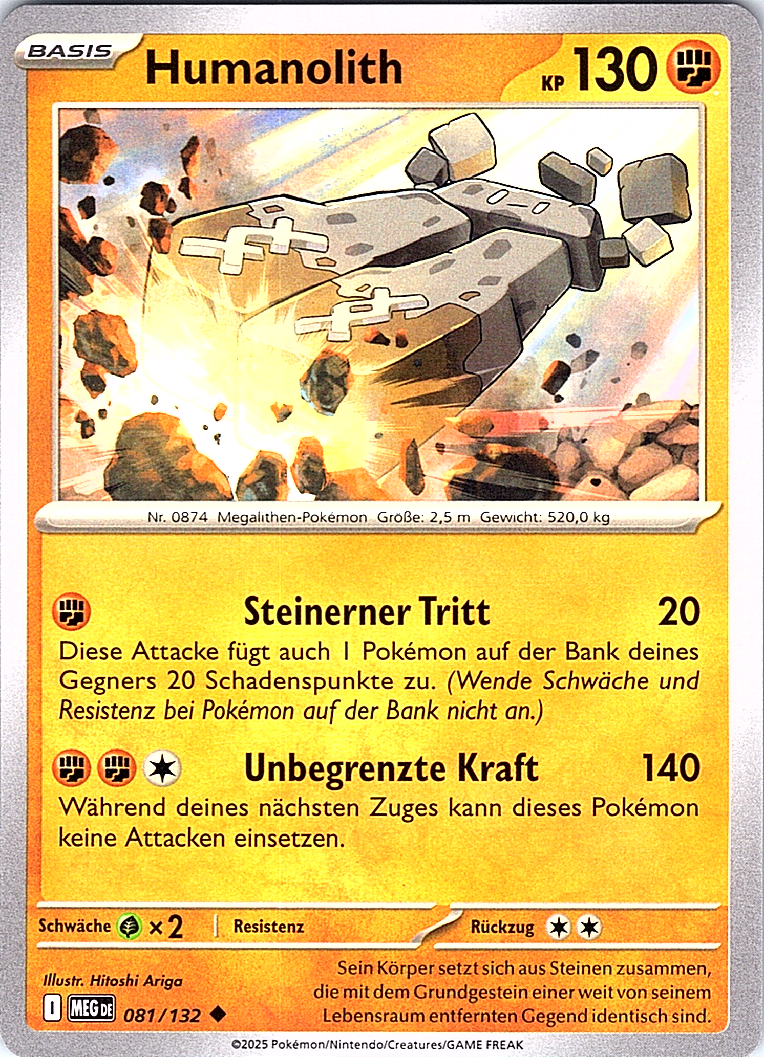 Humanolith #081/132 — Megalith (German)