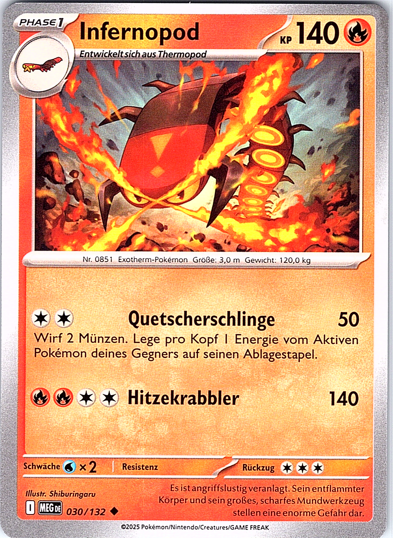 Infernopod #030/132 — Schwert & Schild (German)