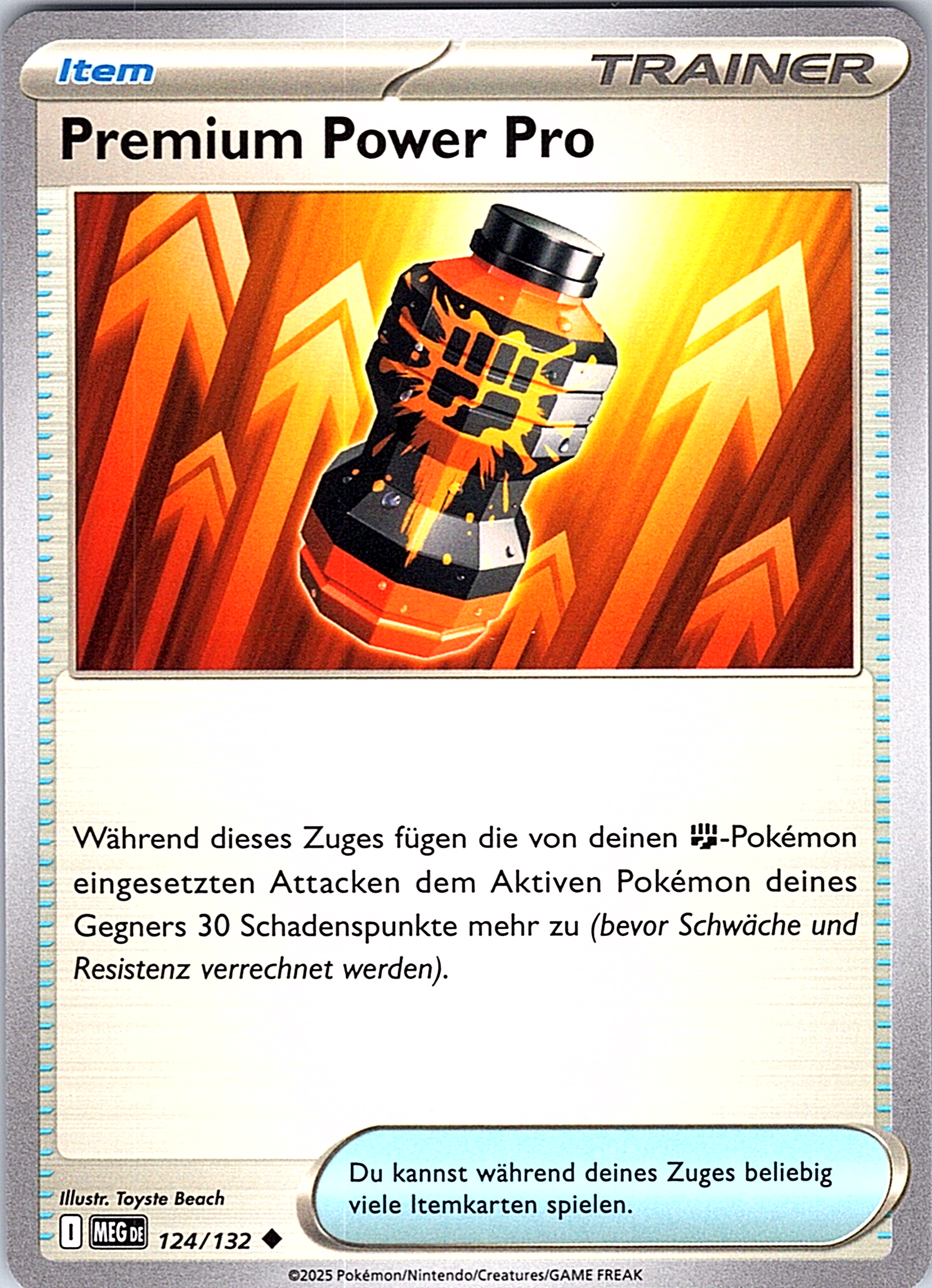 Premium Power Pro #124/132 — Pokémon TCG: Sword & Shield—Obsidian Flames (German)