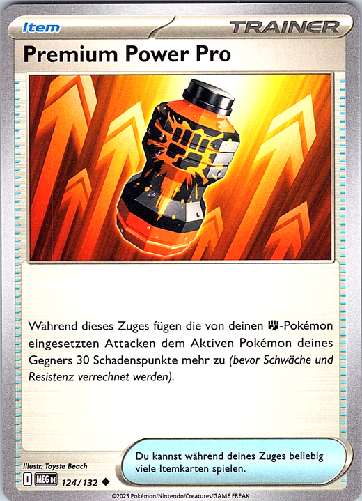 Premium Power Pro #124/132 — Pokémon TCG: Sword & Shield—Obsidian Flames (German)