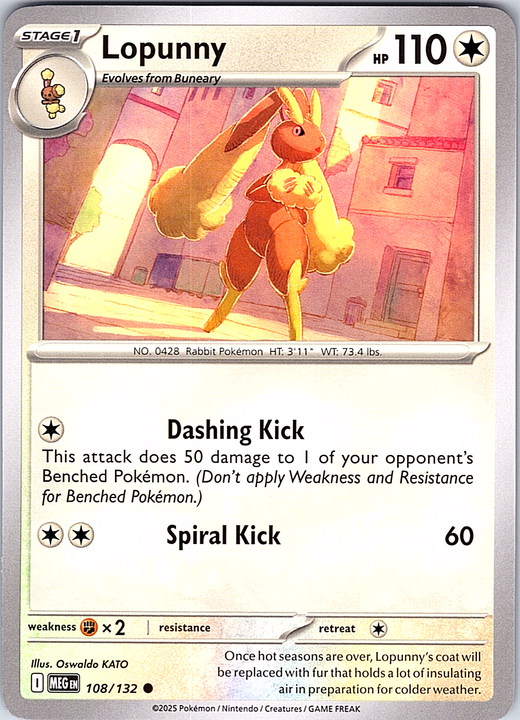 Lopunny #108/132 — Pokémon TCG: Scarlet & Violet