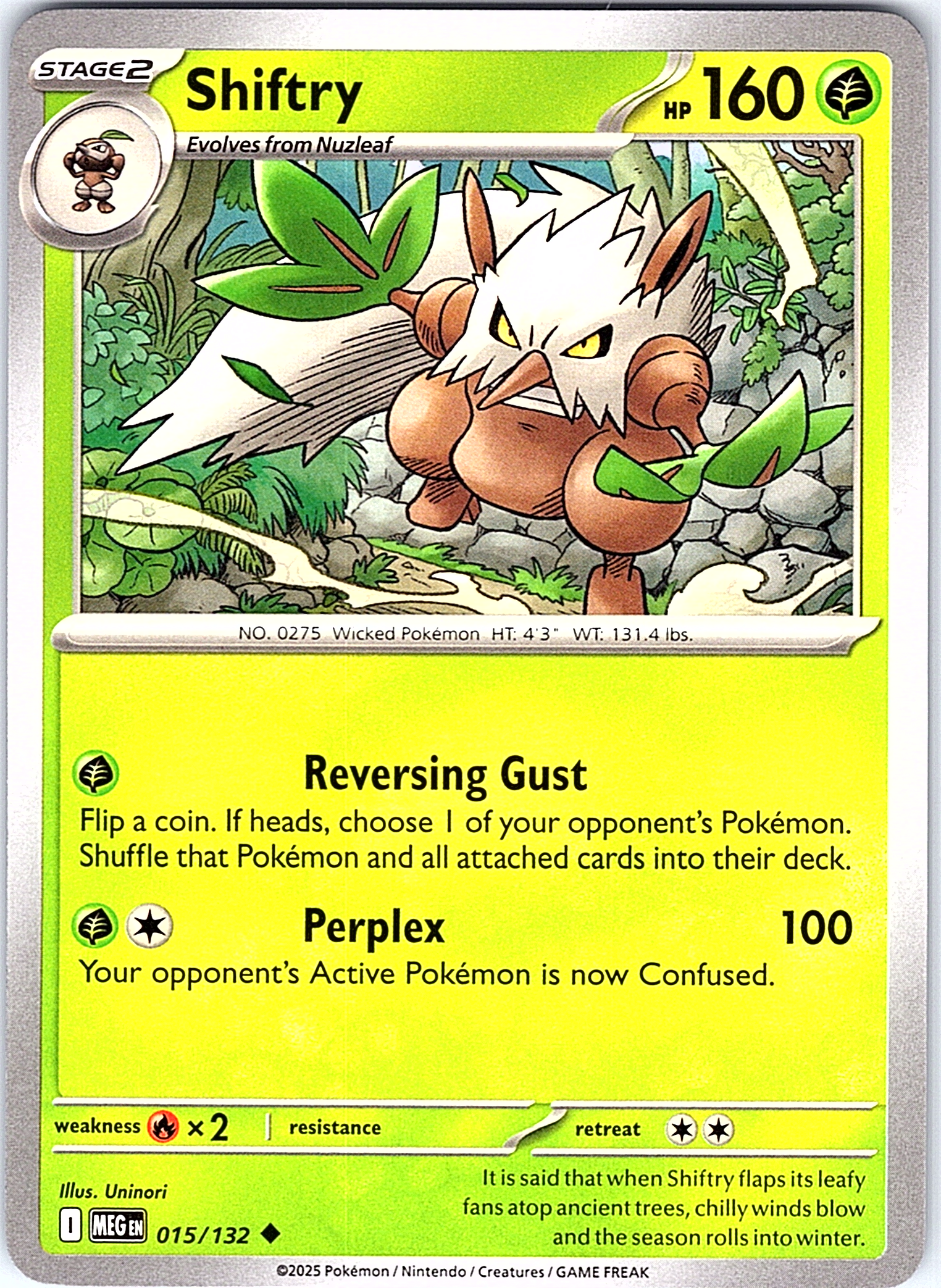 Shiftry #015/132 — Pokémon TCG: Scarlet & Violet