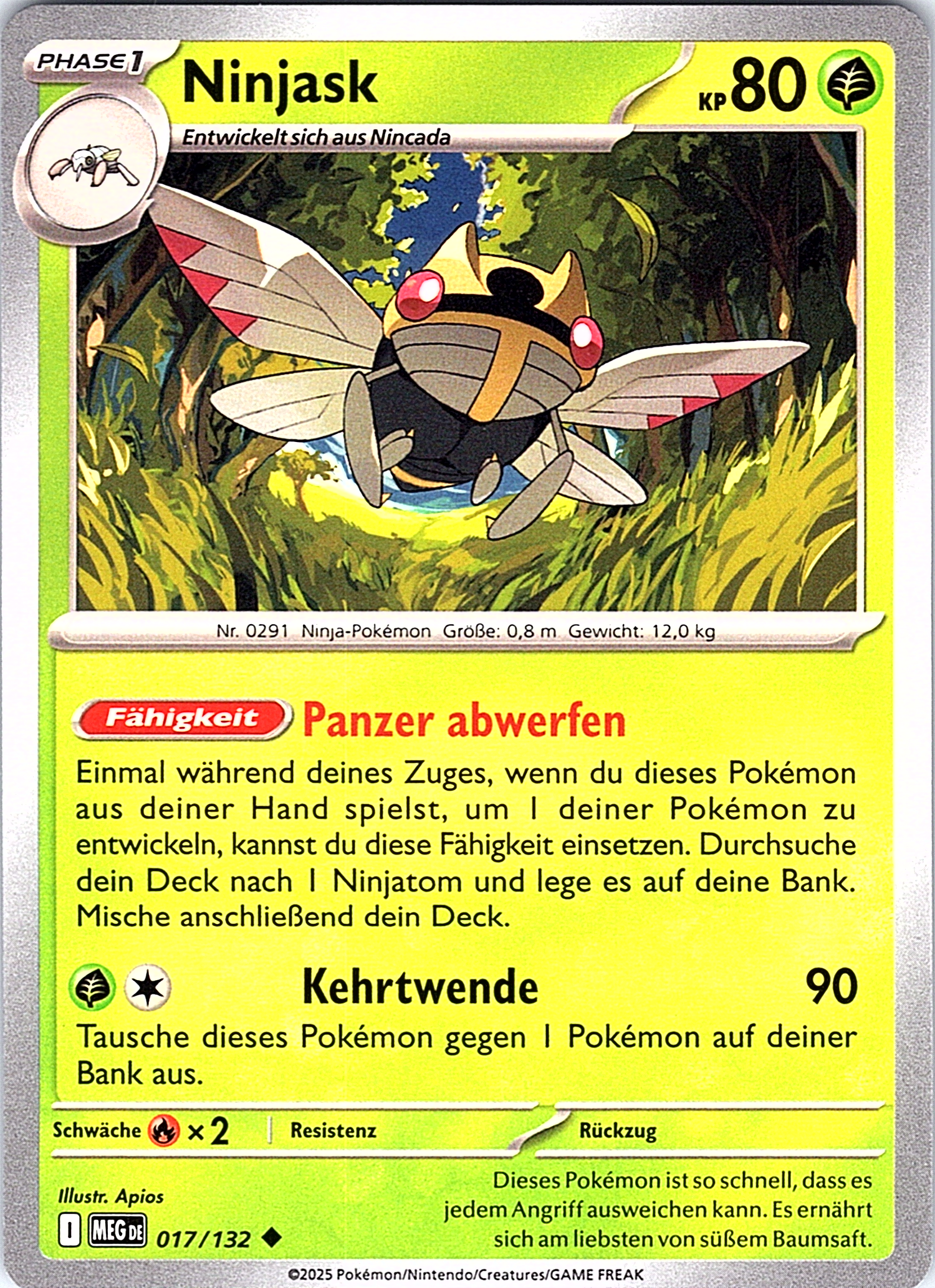 Ninjask #077/132 — Mega-Set (German)