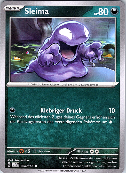 Sleima #088/165 — Schwamm-Pokémon (German)