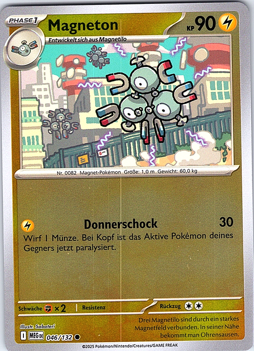 Magneton #046/132 — Schwert & Schild - Mega (German)