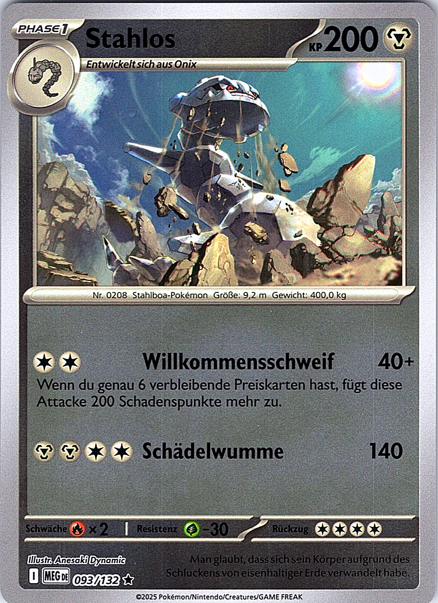 Stahlos #093/132 — Pokémon TCG: Sword & Shield—Fusion Strike (German)