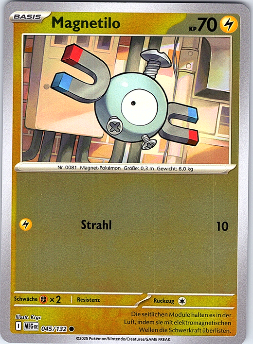 Magnetilo #045/132 — Magnet Pokémon (German)