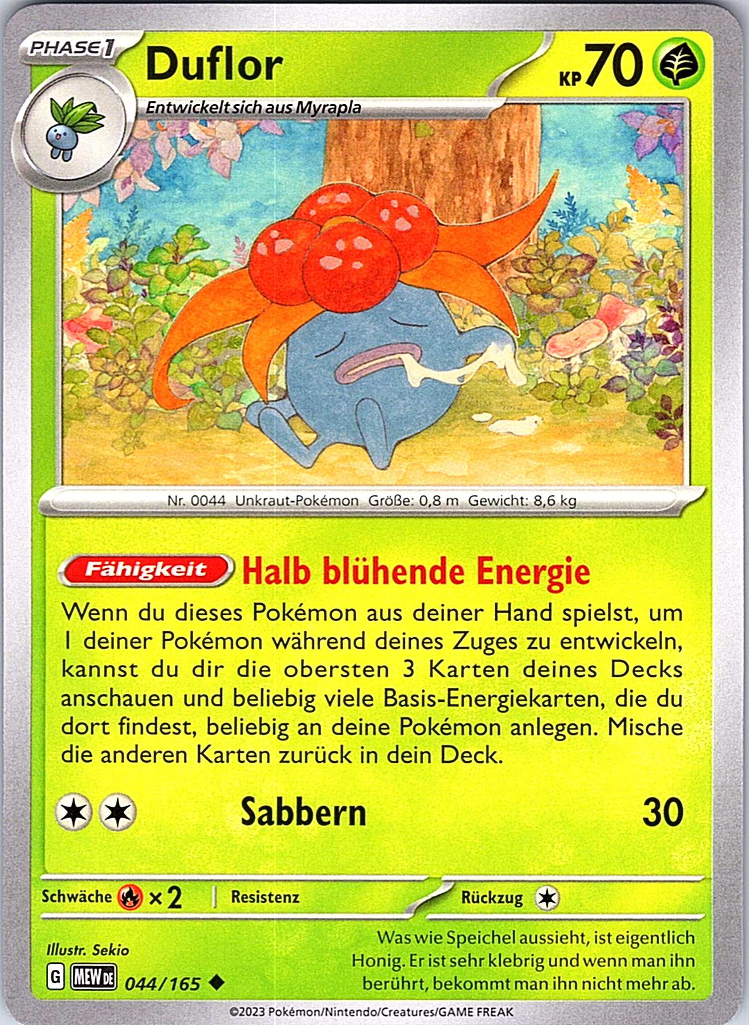 Duflor #044/165 — Mysterious Fates (German)