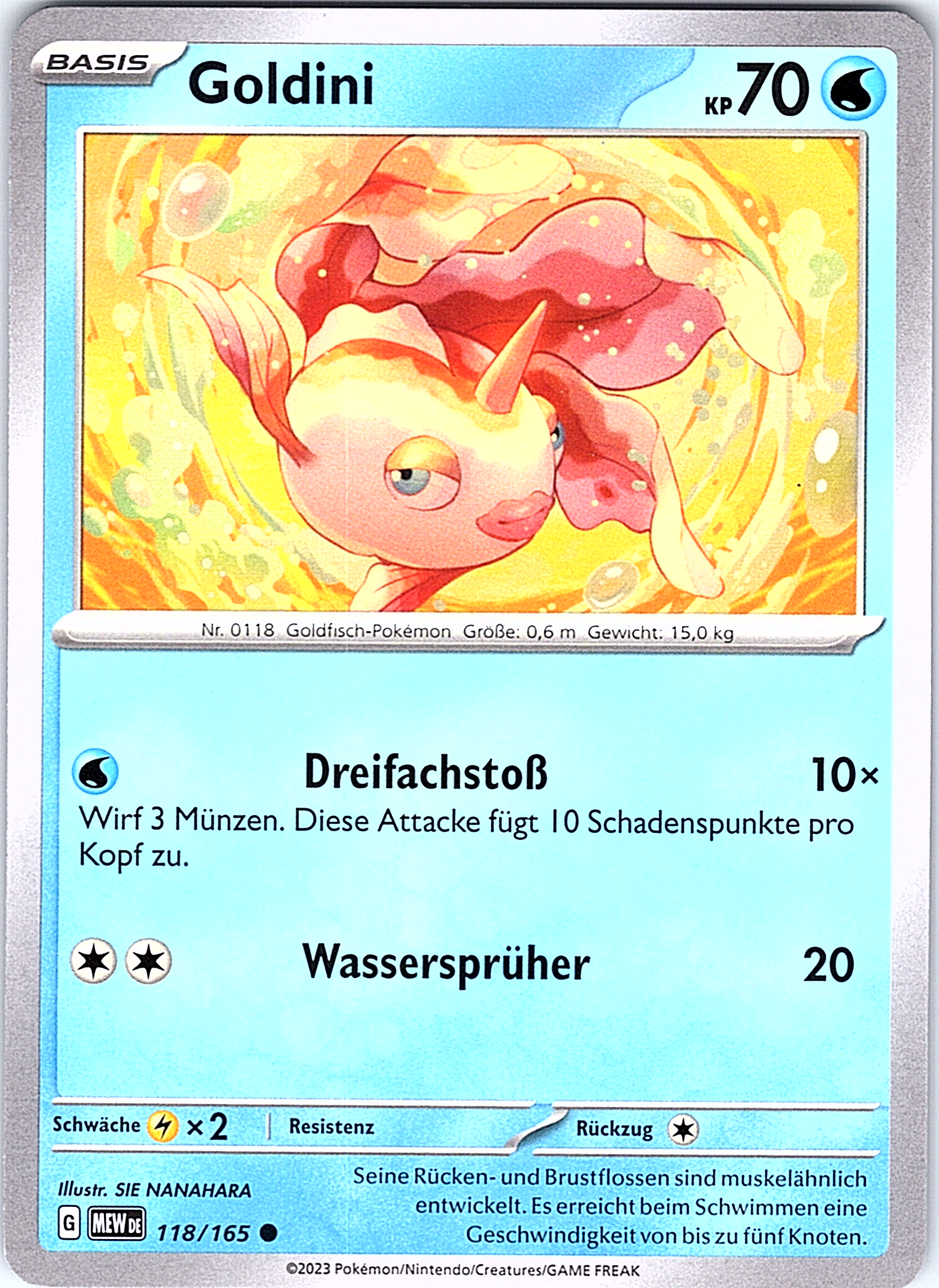 Goldini #118/165 — Schwert & Schild (German)