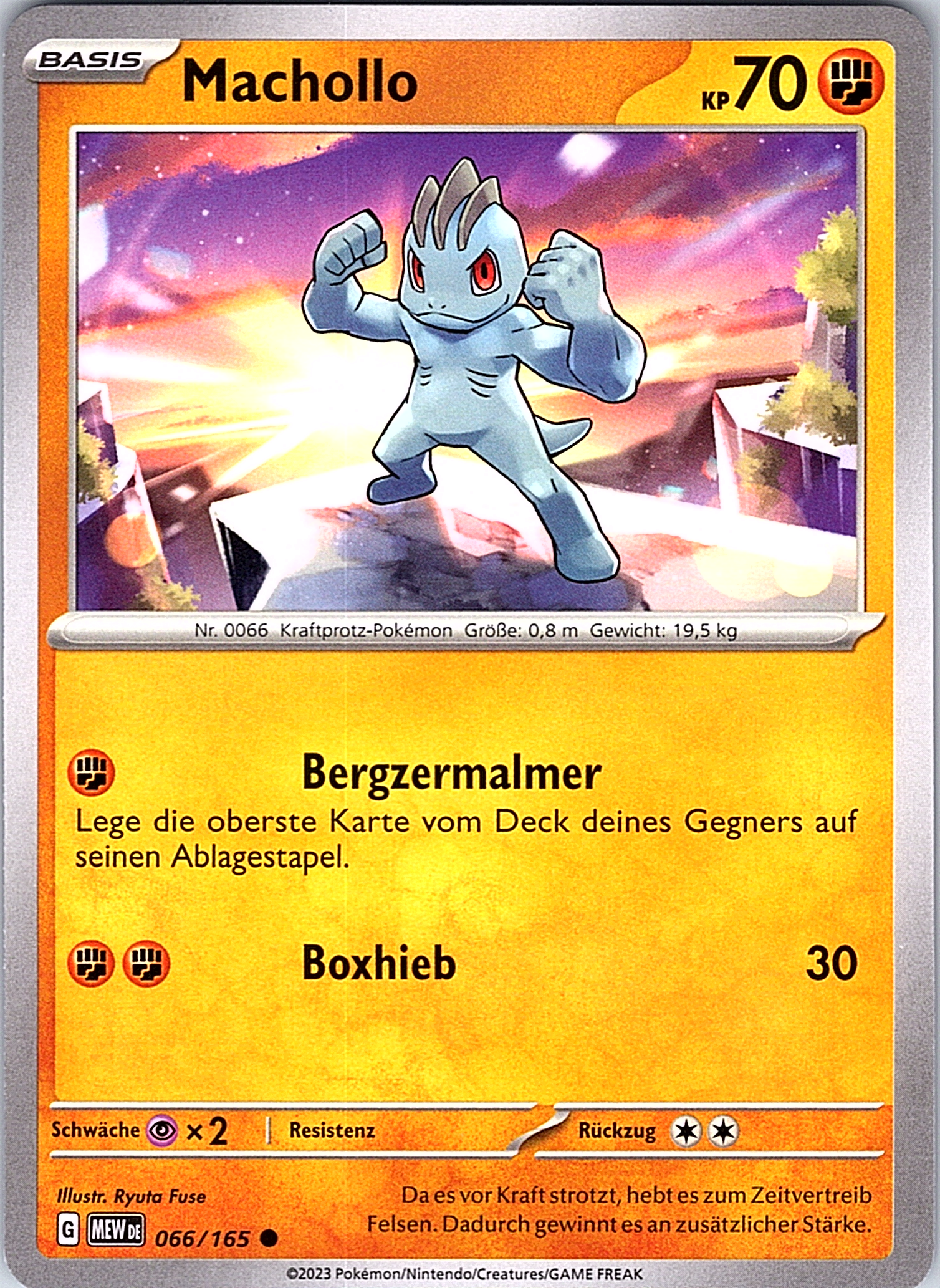 Machollo #066/165 — Schwert & Schild (German)