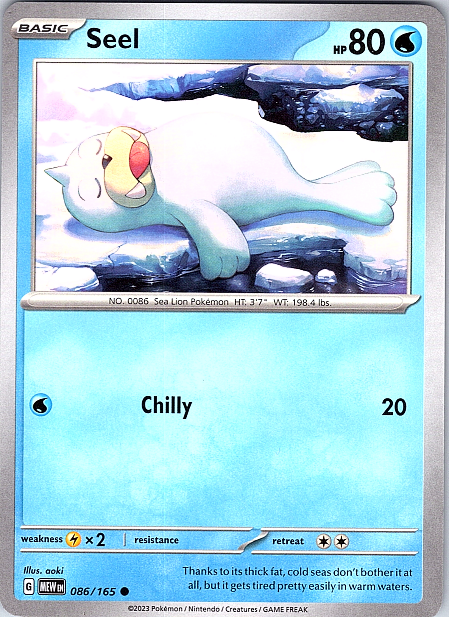 Seel #086/165 — Scarlet & Violet