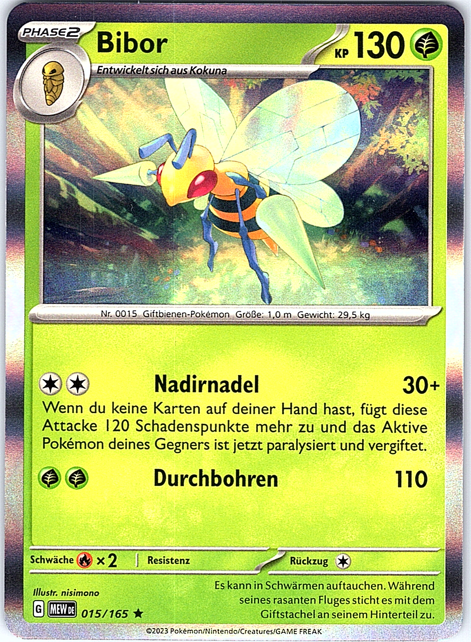Bibor #015/165 — Schwert & Schild – Paldea Evolved (German)
