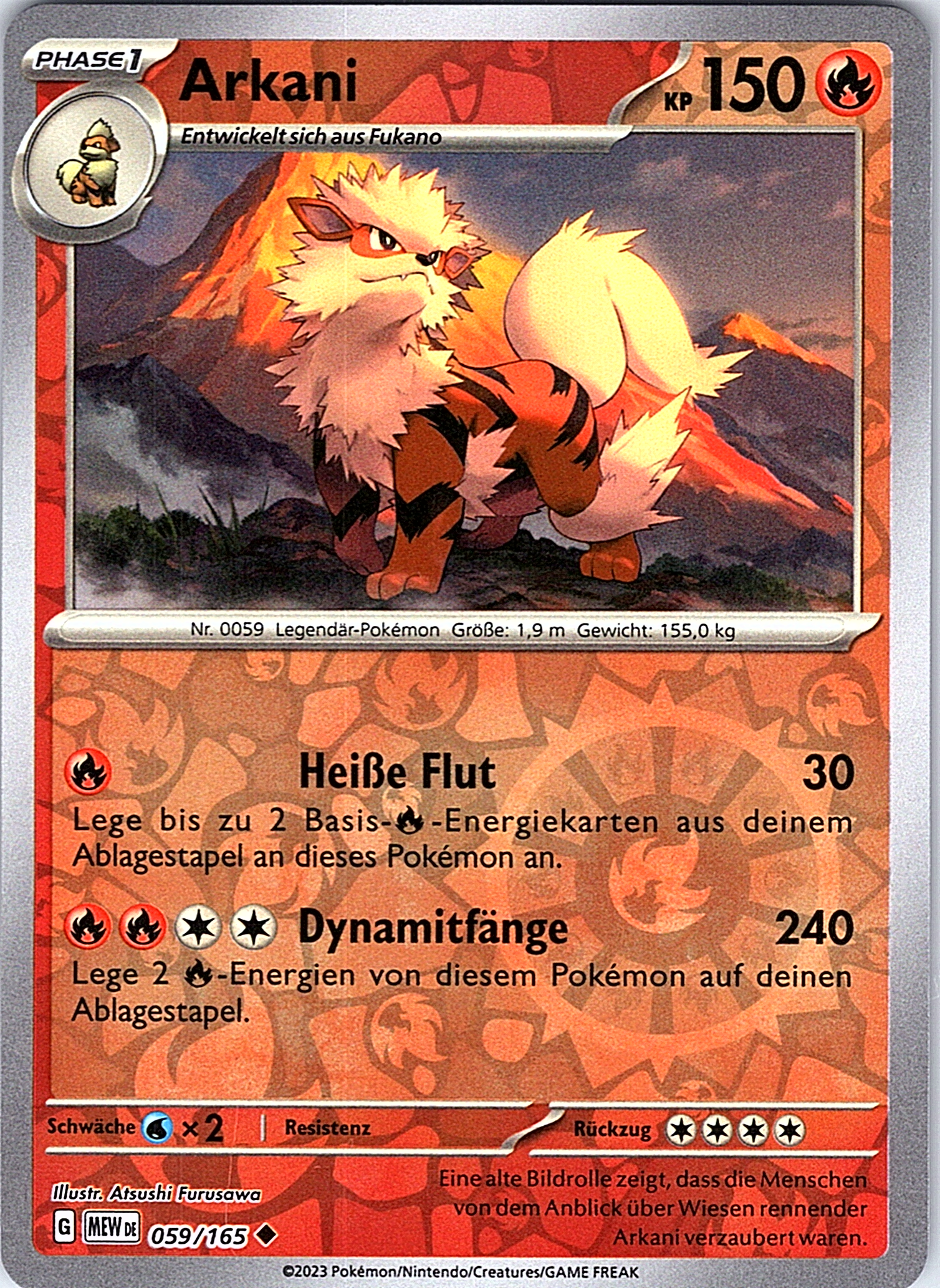 Arkani #059/165 — Schwert & Schild - Obsidian Flames (German)