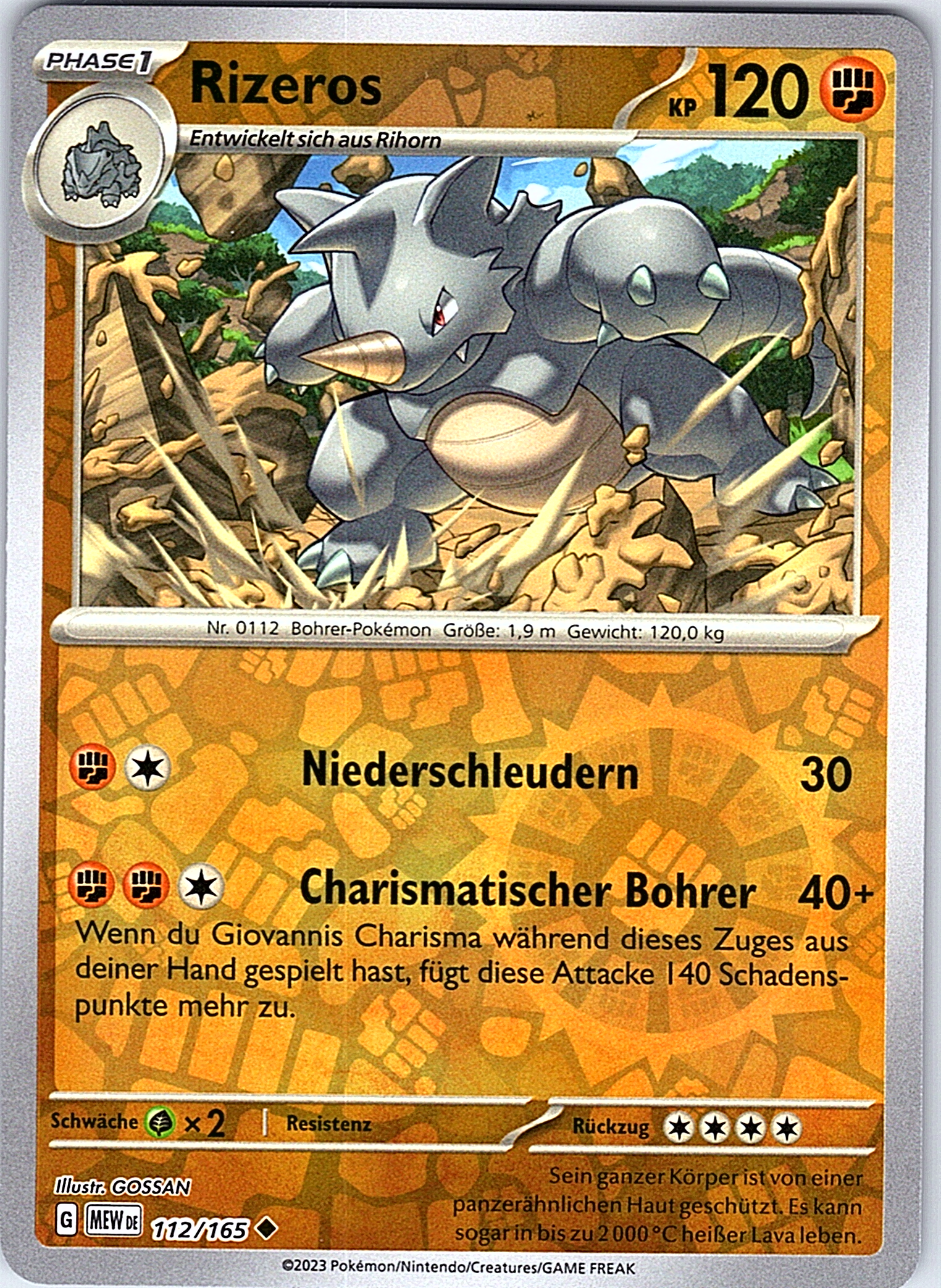 Rizeros #112/165 — Schwert & Schild - Fusion Strike (German)
