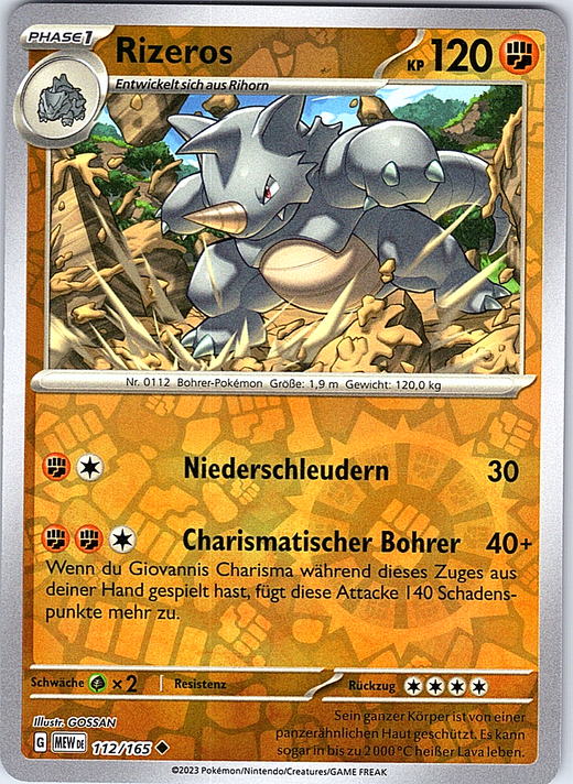 Rizeros #112/165 — Schwert & Schild - Fusion Strike (German)