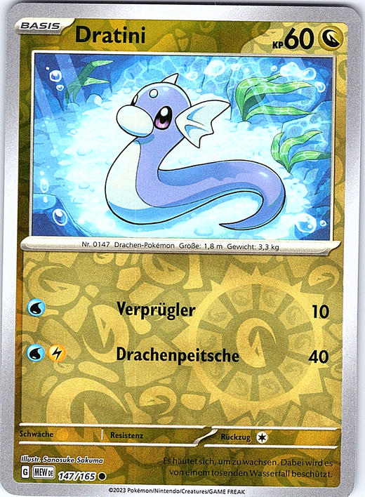 Dratini #147/165 — Pokémon 25th Anniversary (German)