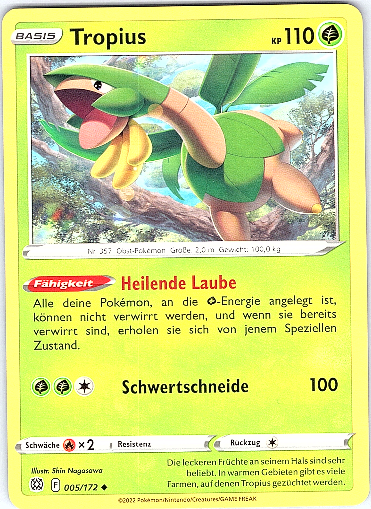 Tropius #005/172 — Basis Set (German)