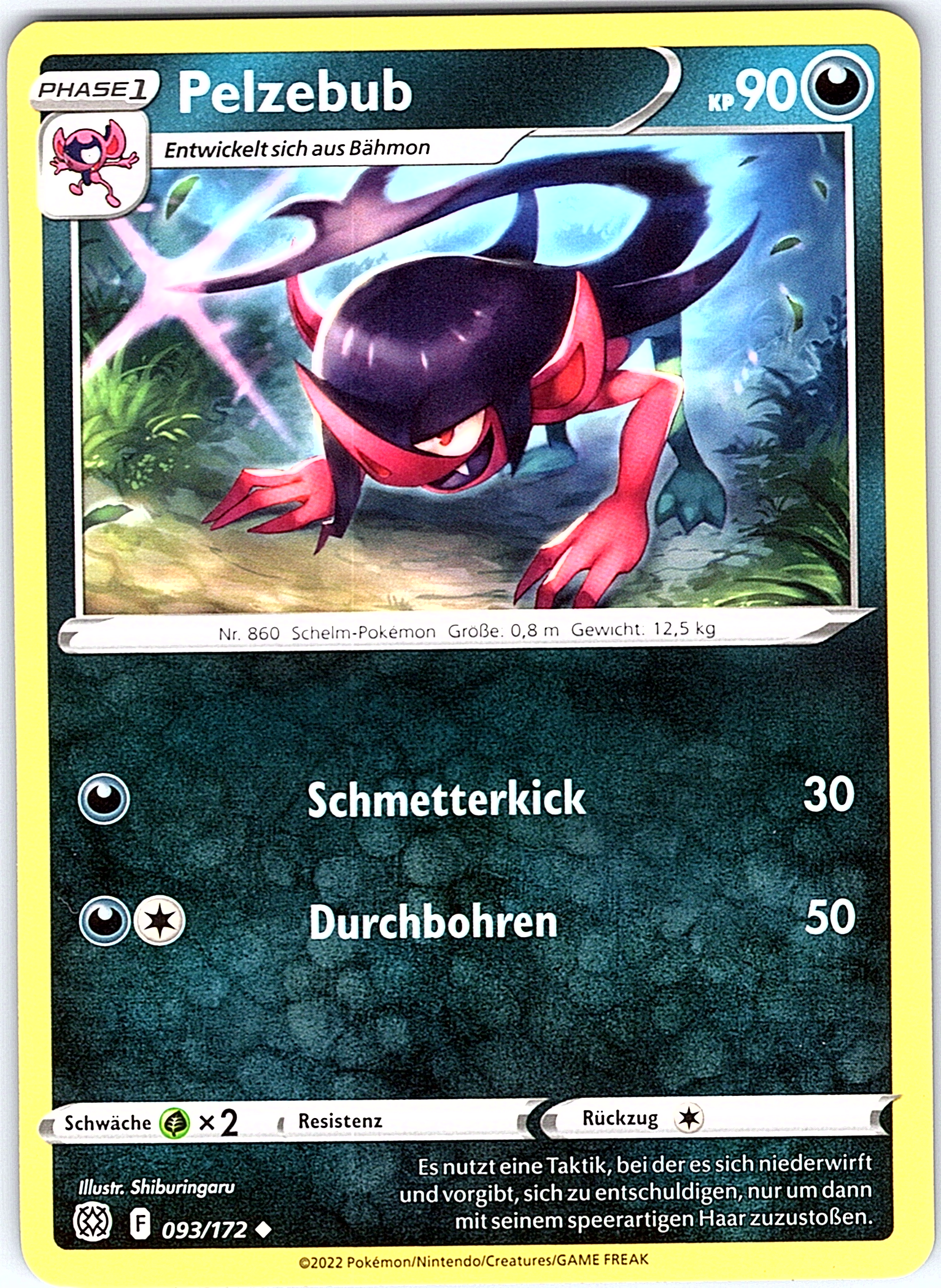 Pelzebub #093/172 — Schwert & Schild (German)