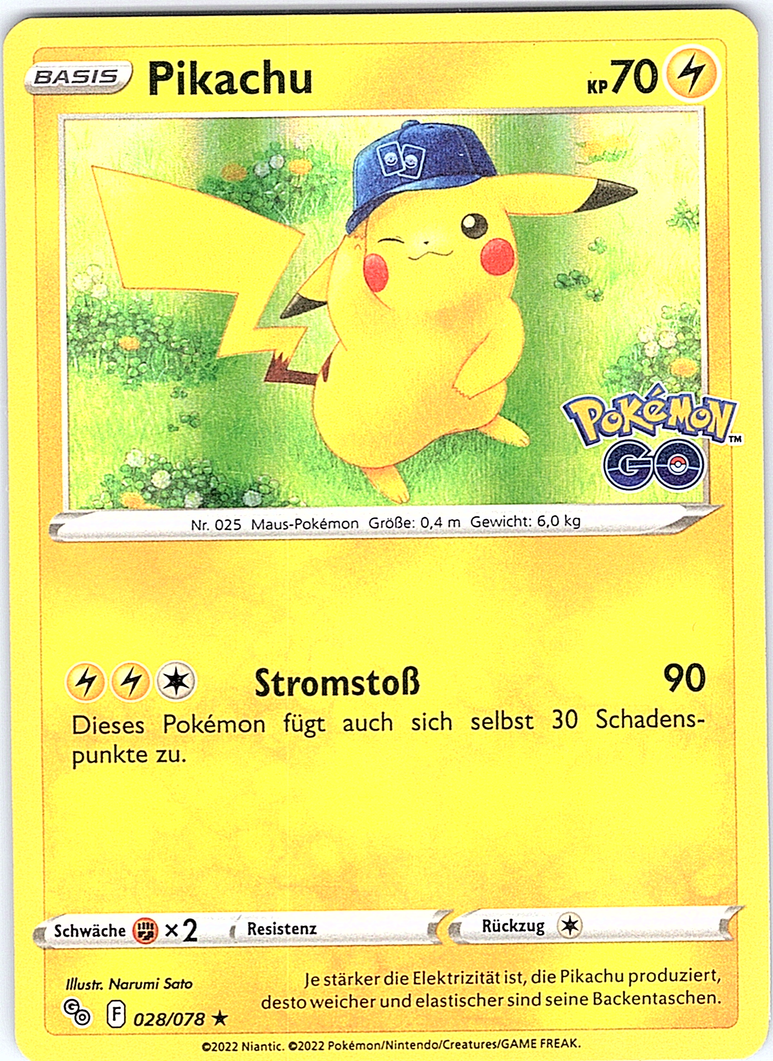 Pikachu #028/078 — Pokémon GO (German)