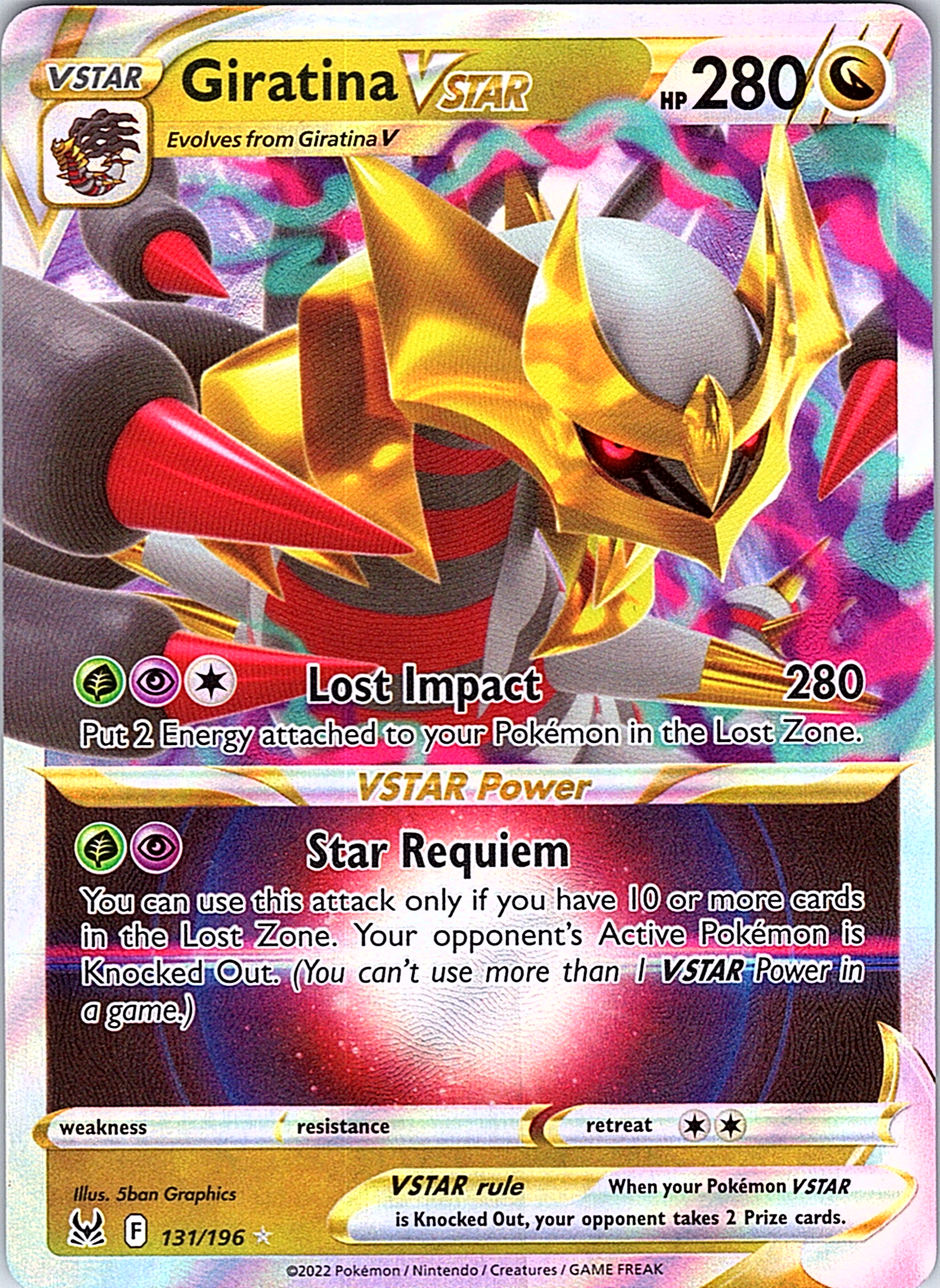 Giratina VSTAR #131/196 — Lost Origin