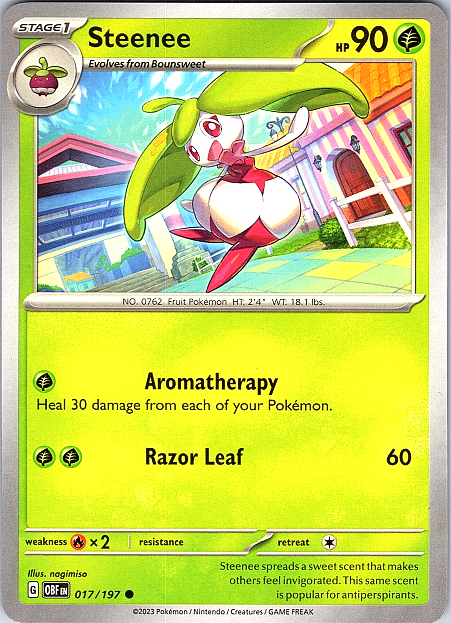 Steenee #071/197 — Obsidian Flames