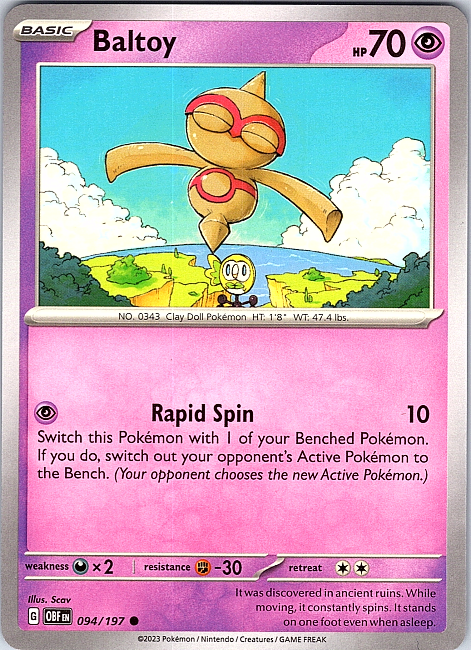 Baltoy #094/197 — Clay Burst