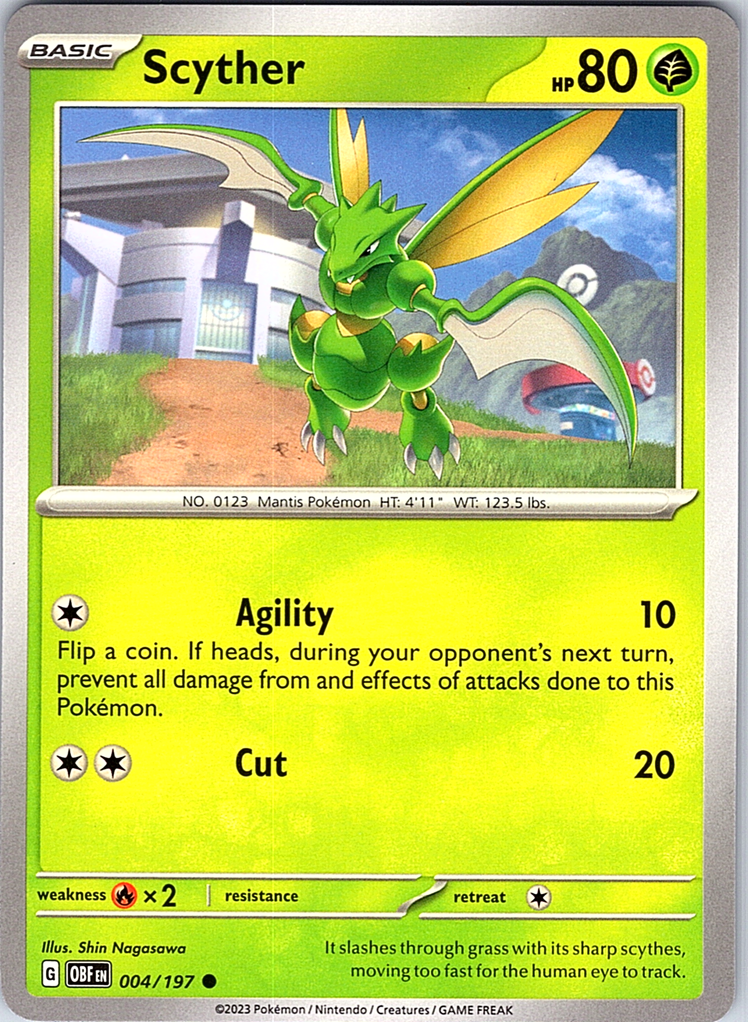 Scyther #004/197 — Obsidian Flames