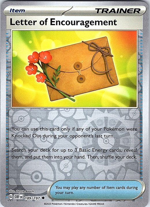 Letter of Encouragement #189/197 — Obsidian Flames