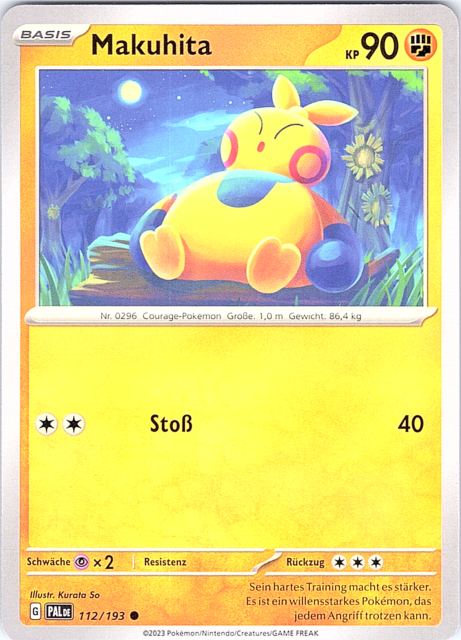 Makuhita #112/193 — Paldea Evolved (German)