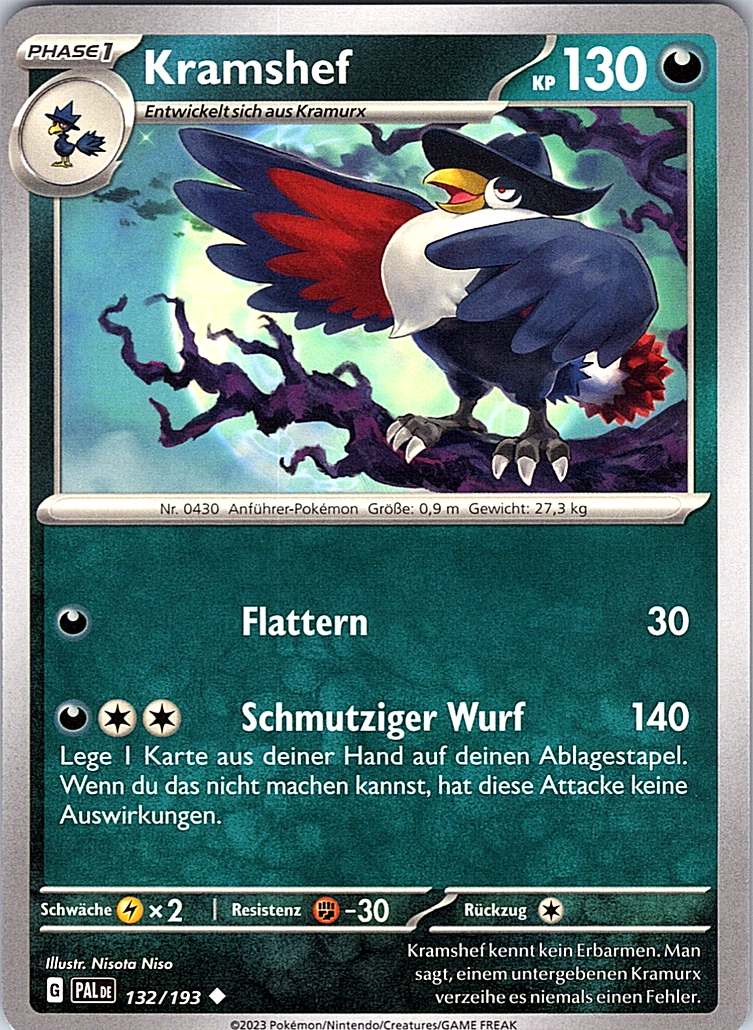 Kramshef #132/193 — Paldea Evolved (German)