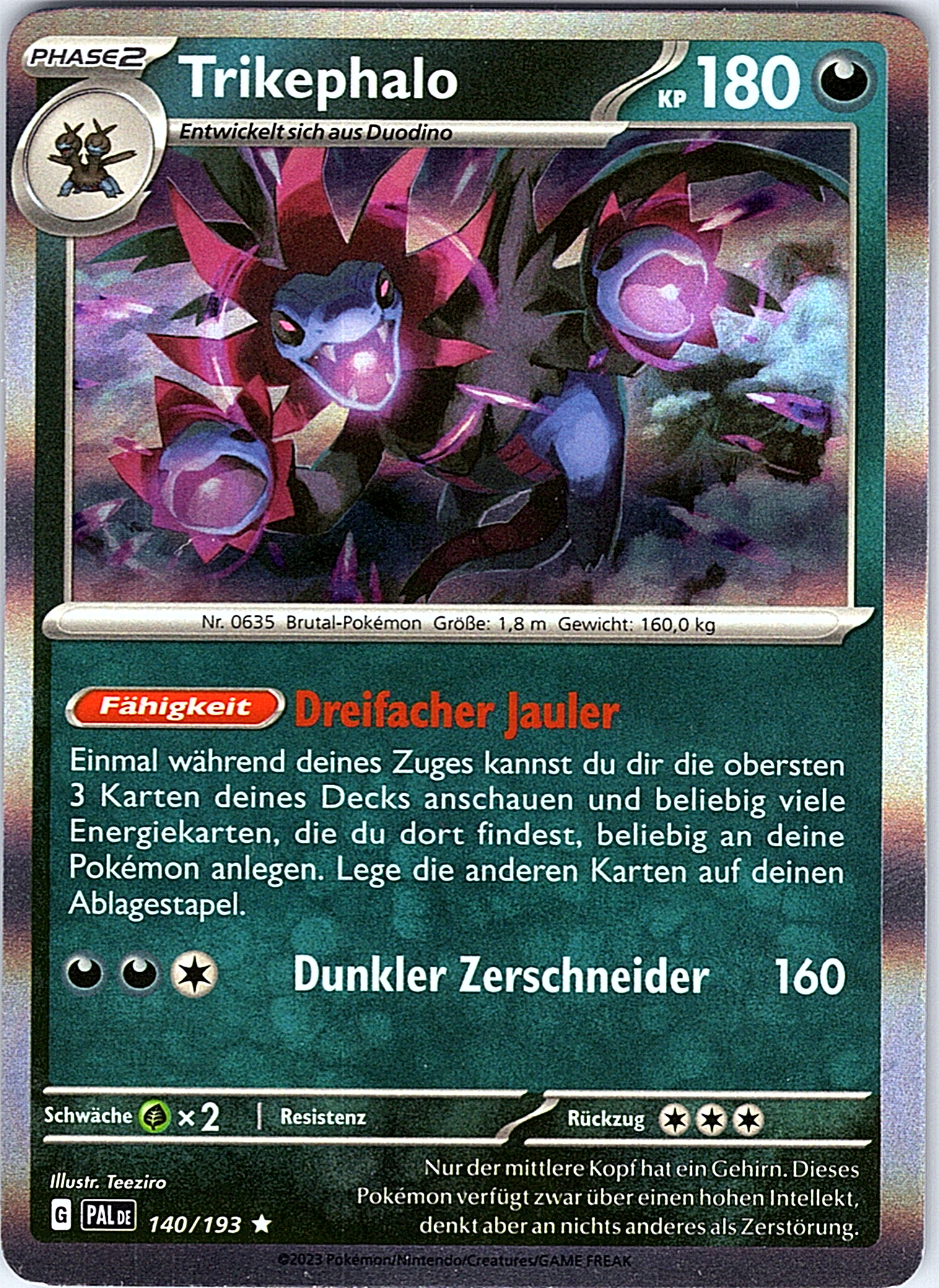 Trikephalo #140/193 — Schwarz & Weiß – 8. Erweiterung (German)
