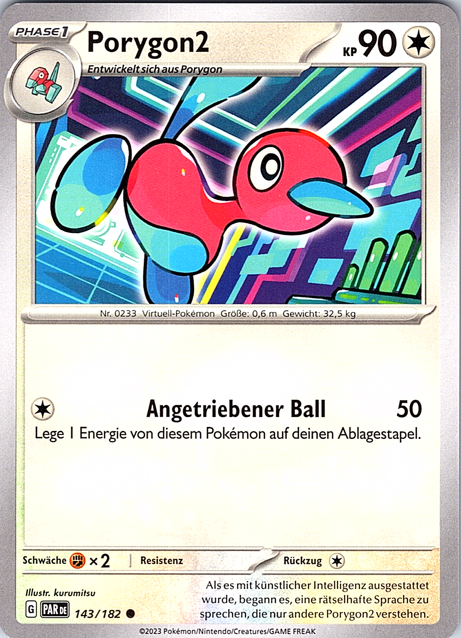 Porygon2 #143/182 — Paradox Rift (German)