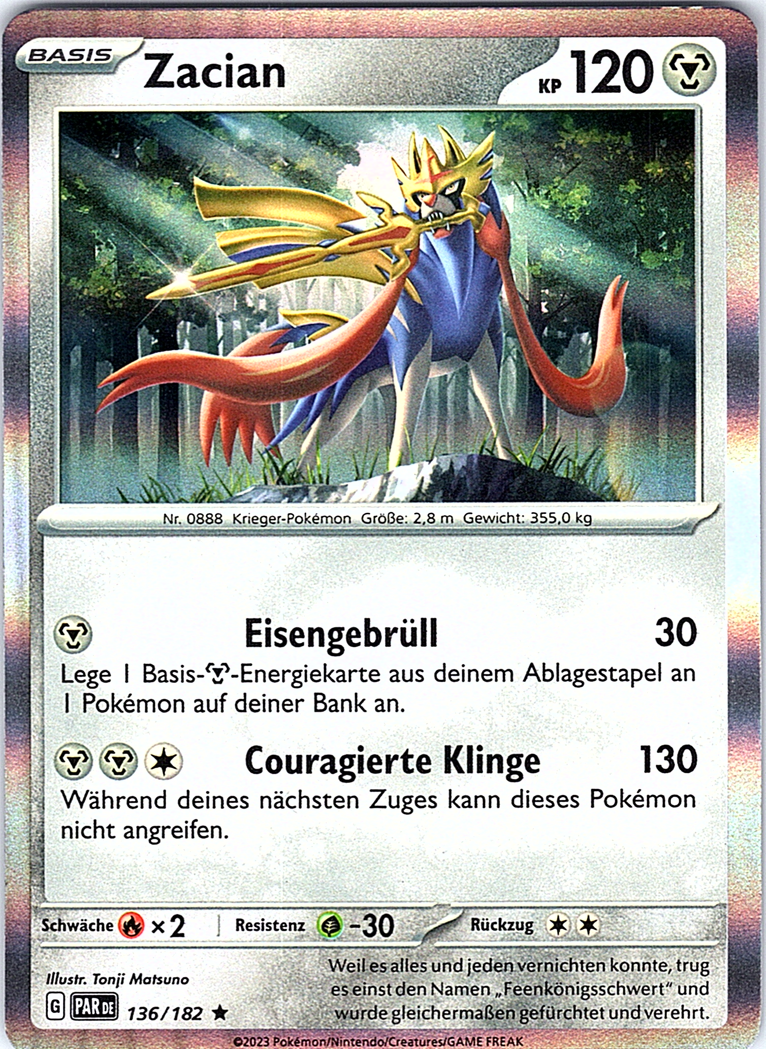 Zacian #136/182 — Sword & Shield—Brilliant Stars (German)