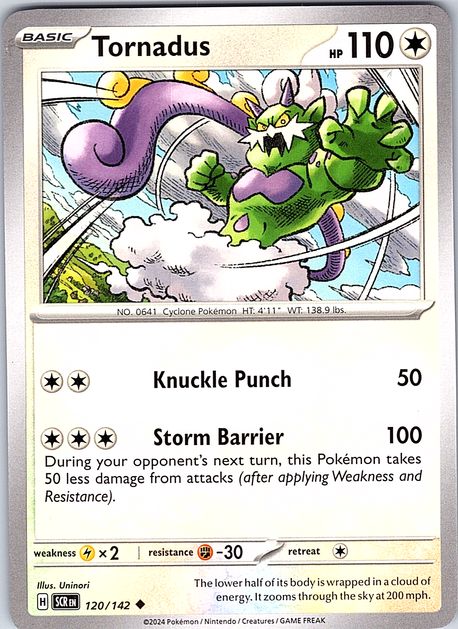 Tornadus #120/142 — Unbroken Bonds