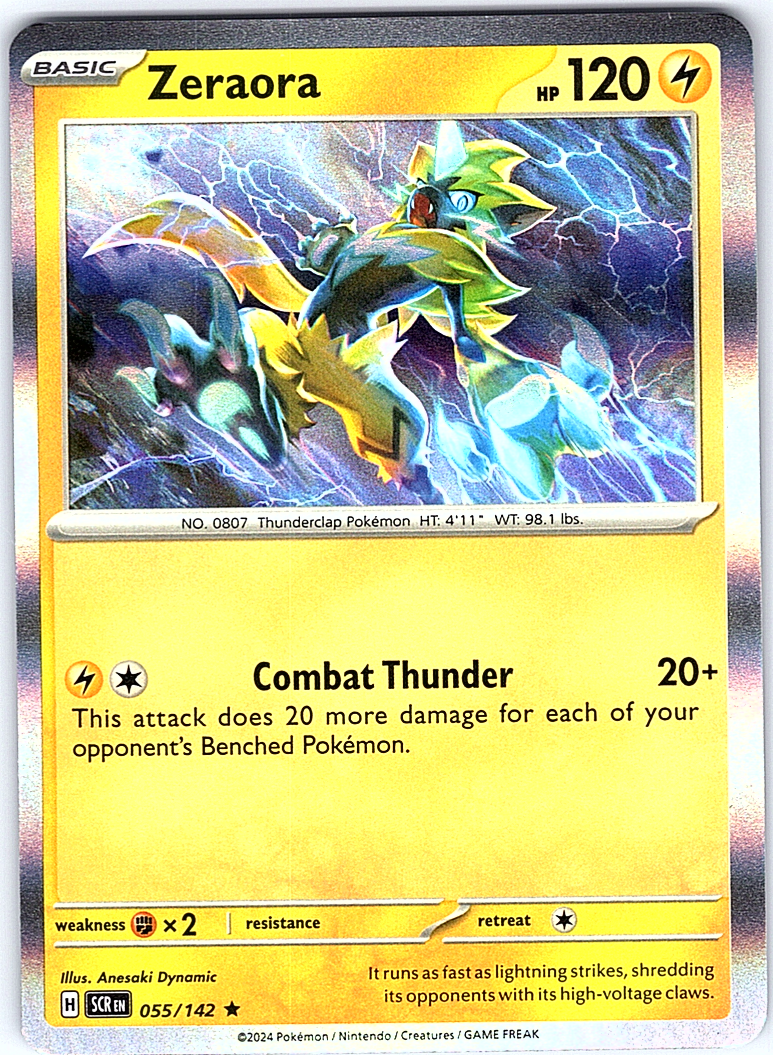 Zeraora #055/142 — Scarlet & Violet