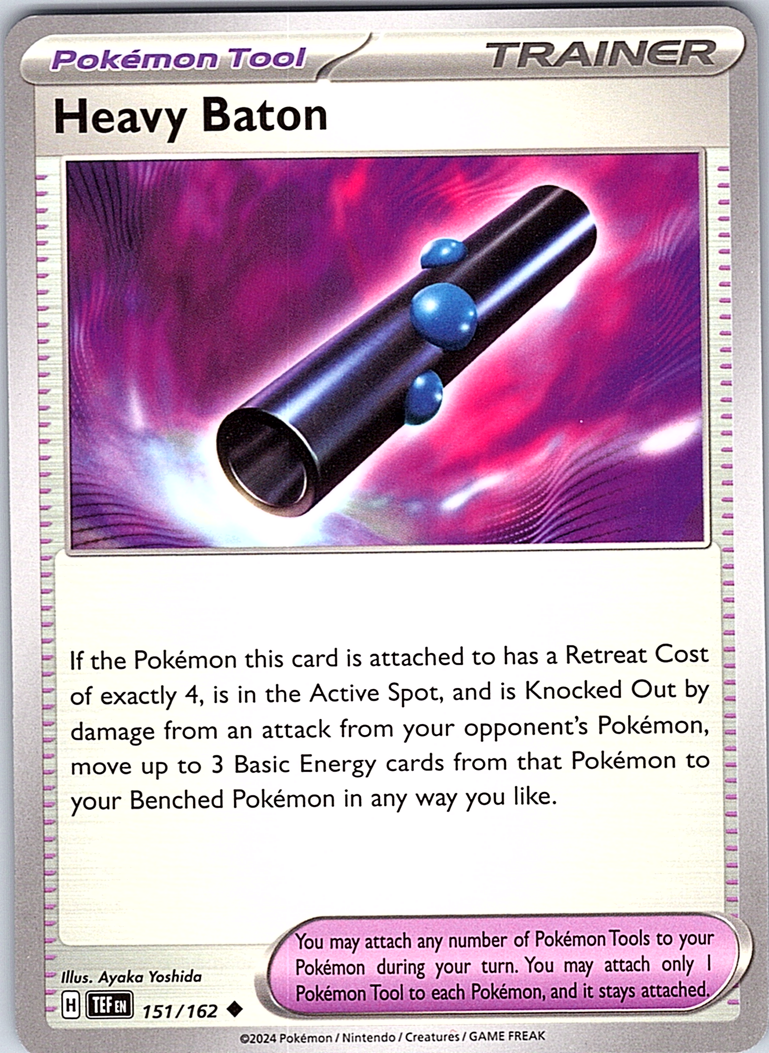 Heavy Baton #151/162 — Pokémon Tool
