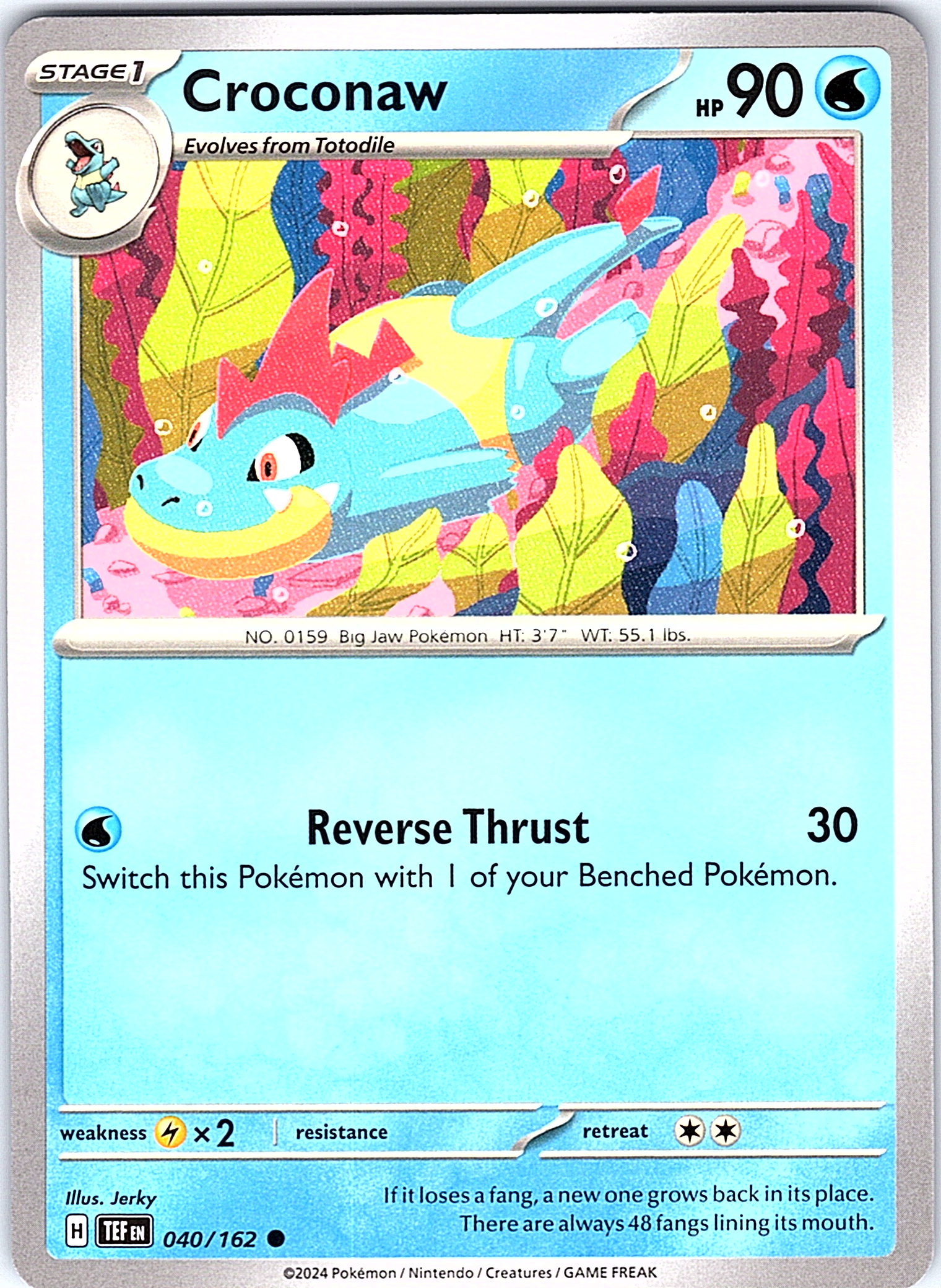 Croconaw #040/162 — Paldea Evolved